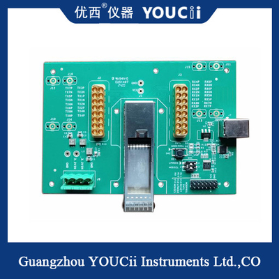 400G PAM4 동작 모듈 시험 보드의 QSFP 성능 평가
