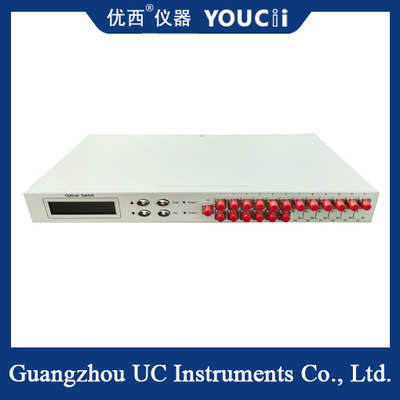 18채널 랙에 장착된 광학 스위치는 손실이 낮다